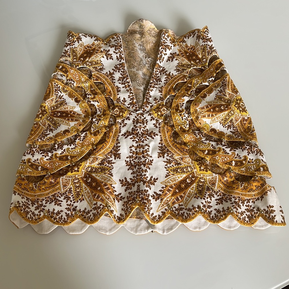 Zimmermann  zippy scallop mini skirt - Picture 6 of 12